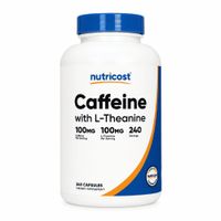 Cafeína con L-Teanina  100 mg 240 Cápsulas