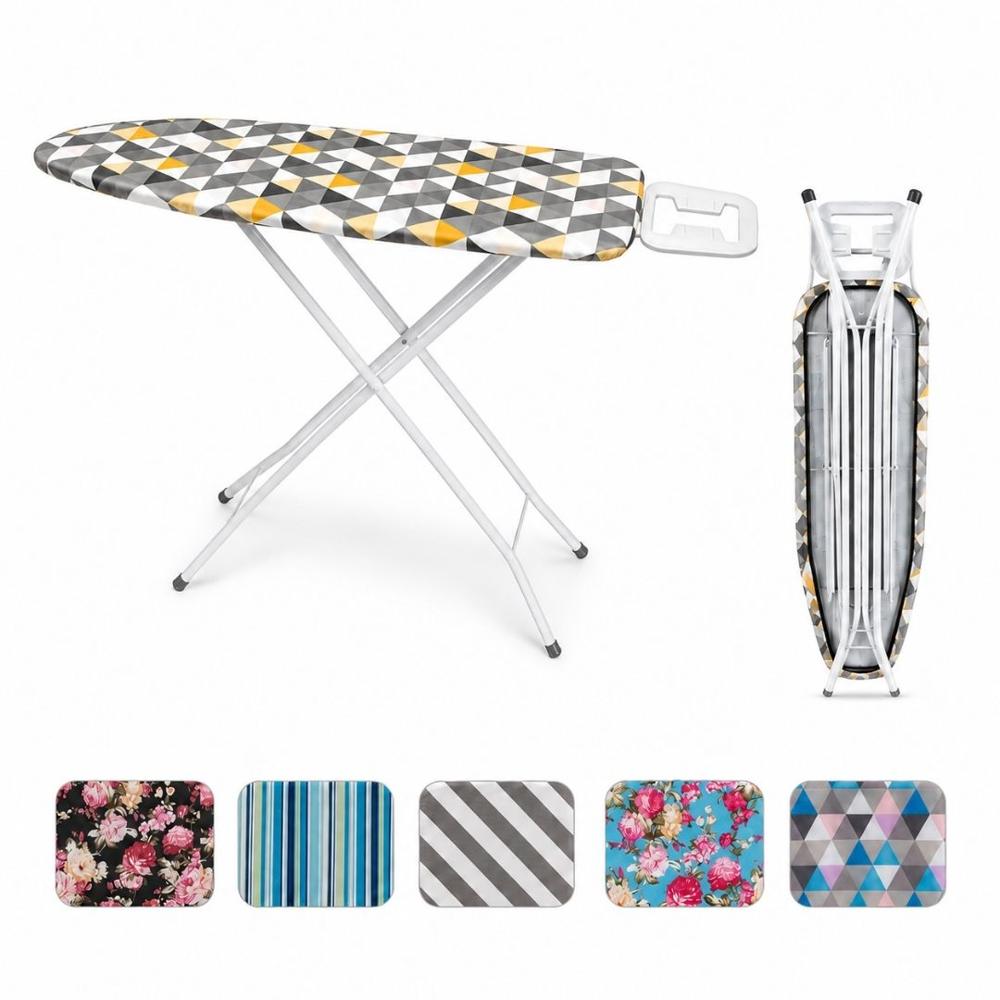 Tabla de Planchar Plegable 109x33cm con Soporte para Plancha Diseños Variados