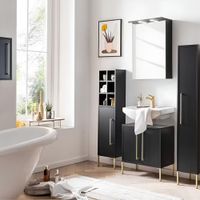 Mueble de Baño Elean Negro 34x135x24 | Masiva Home