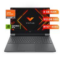 Laptop Gaming VICTUS 15-fb3049la, AMD Ryzen 7, 8 GB RAM, NVIDIA GeForce RTX 4050, 512 GB SSD, 15.6"" FHD, Windows 11 Home