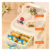 Mueble Organizador Cerrado con Cajones 4 Niveles y Asa Beige Claro Multiuso YPapel Regalo