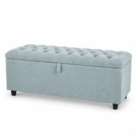 Banqueta Baúl Capitoneada Ada LeMueble 1.25 m Aqua