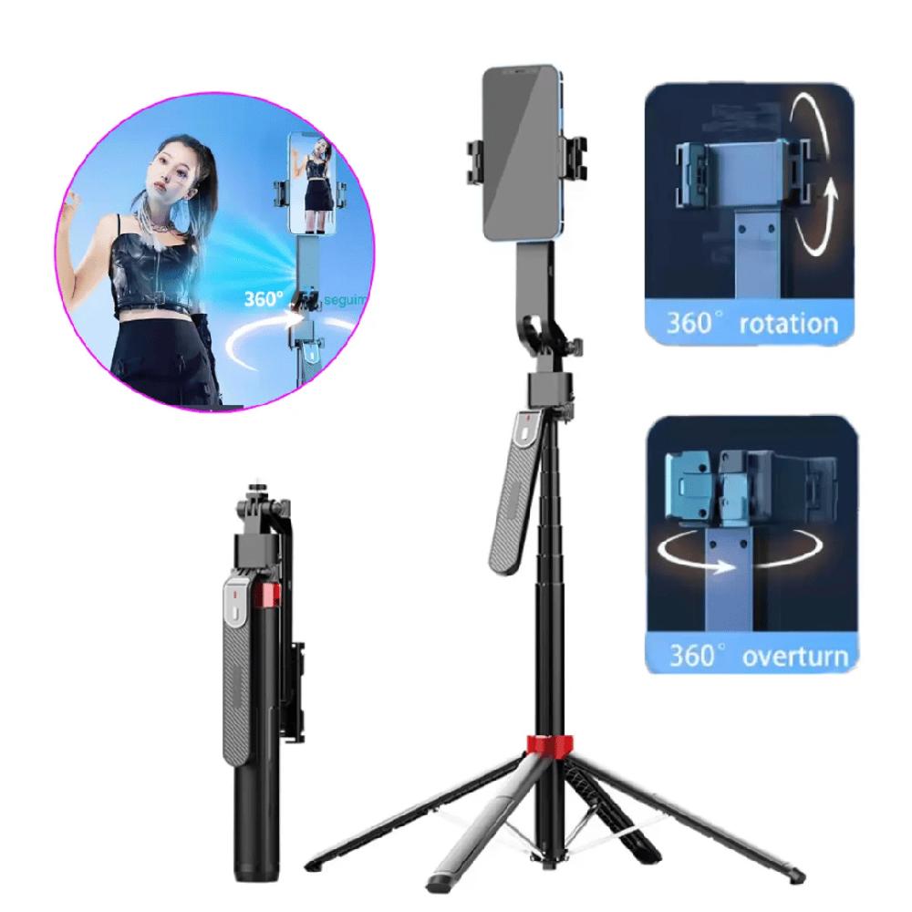 Tripode con Seguimiento Inteligente Selfie Stick Bluetooth 180cm Portatil - Funda WEP-Q185
