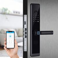 Cerradura grande Inteligente con seguro 6 modos  Asesoría Instalación