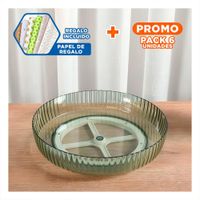 Pack6 Repisa Para Especias Plastico 30.5x6x30.5cm Diseno Compacto Verde Y Papel Regalo