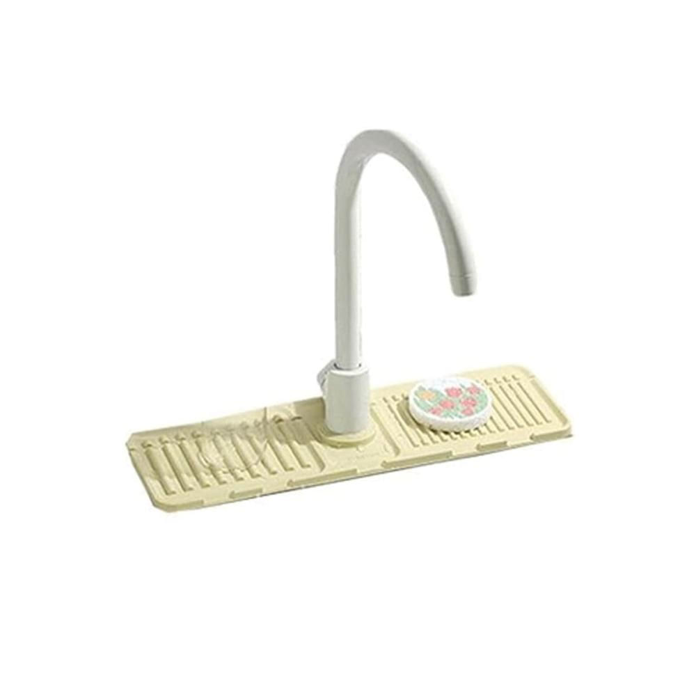 Base de Drenaje de Silicona con Rayas Beige para Casa Y Regalo Sticker