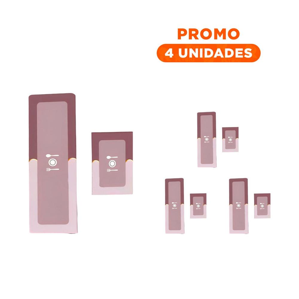 Pack4 Superficie de Piso Antideslizante para Cocina y Espacios Domesticos Rosado