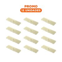 Pack12 Base Flexible de Drenaje de Silicona con Rayas Beige