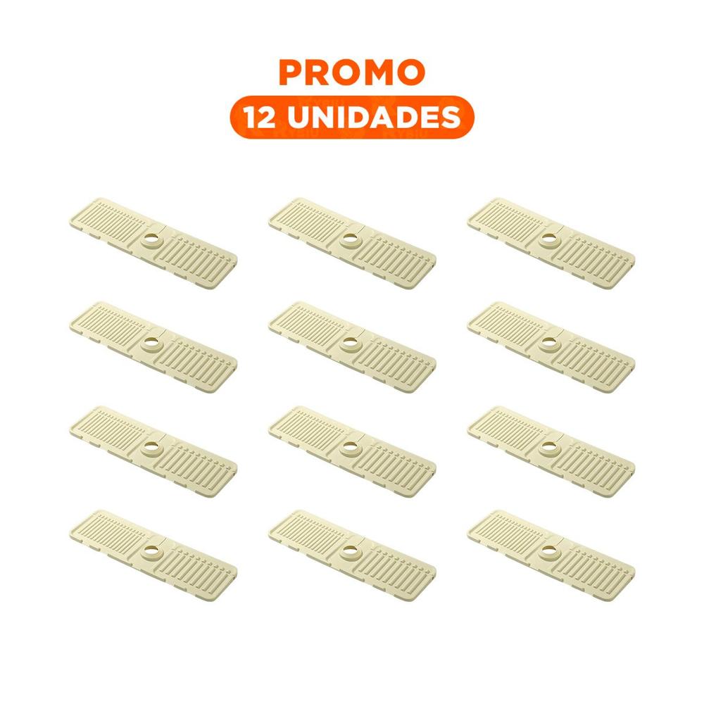 Pack12 Base Flexible de Drenaje de Silicona con Rayas Beige