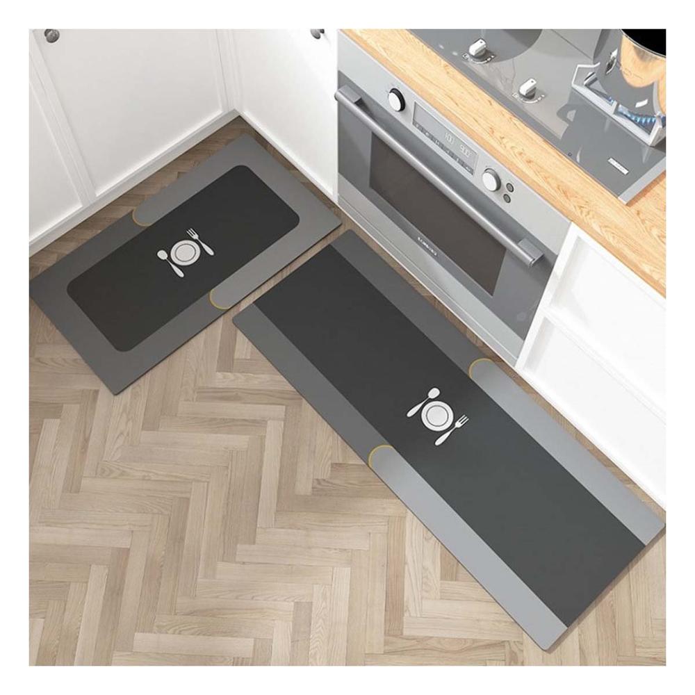 Cobertor de Piso Antideslizante para Cocina y Areas de la Casa Celeste Y Notas