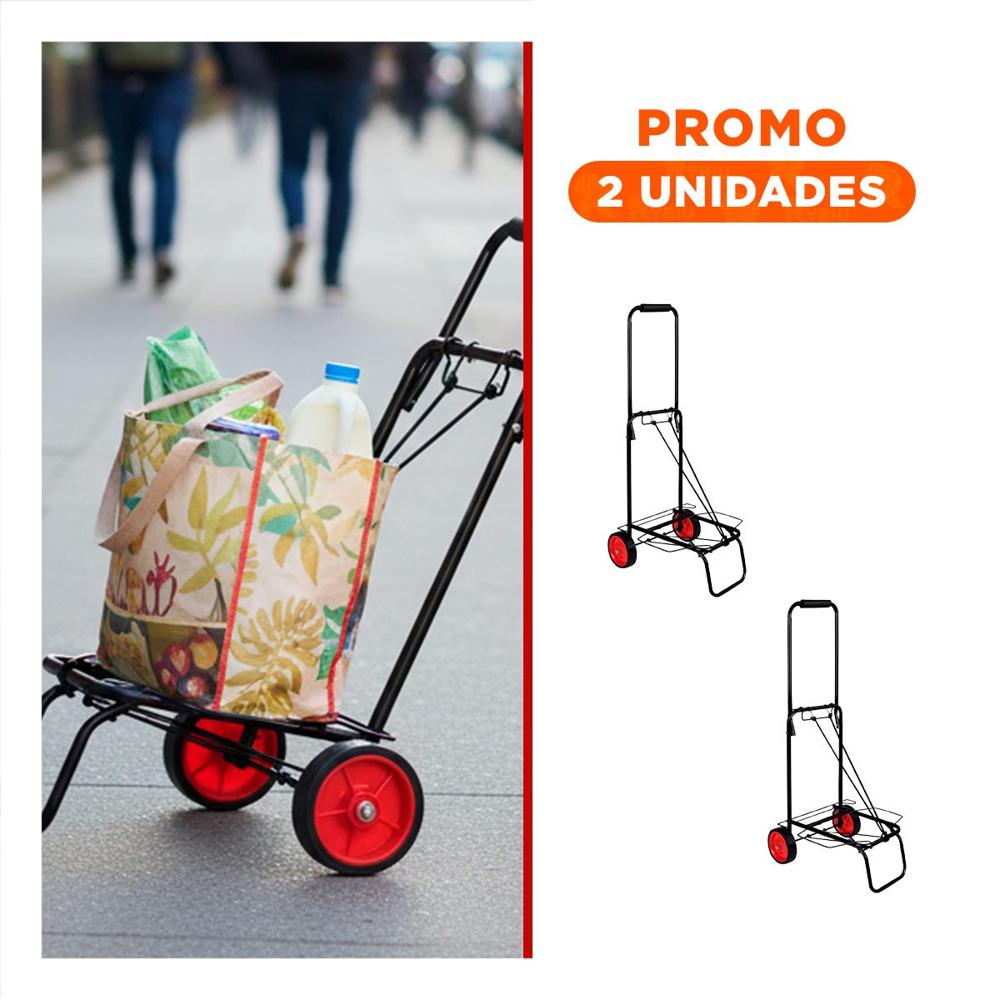 Pack2 Apoyo de Carga Plegable Negro con Liga para Actividades de Almacen Y Regalo Sticker