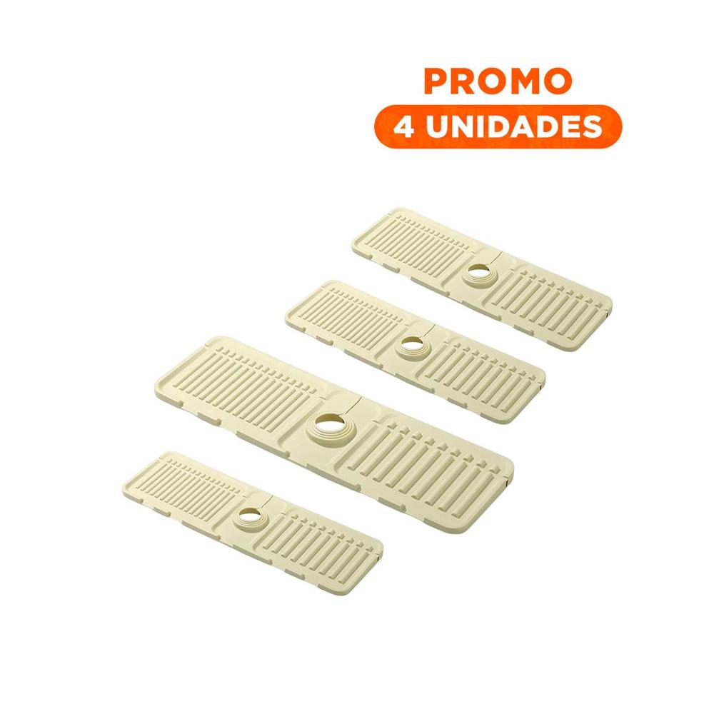 Pack4 Complemento de Silicona para Drenaje con Rayas Plomo para Uso Diario