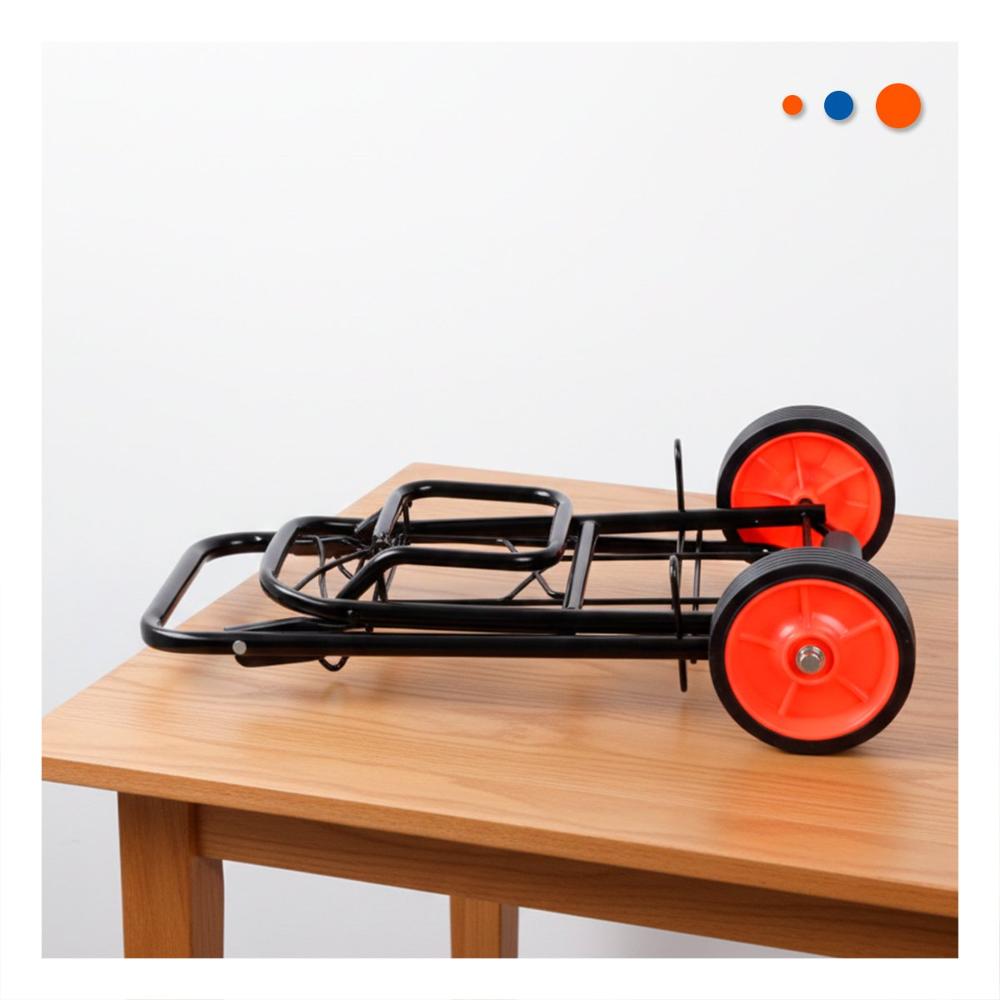 Carro de Carga Plegable Negro con Liga para Mover Objetos Pesados en Casa Y Papel Regalo
