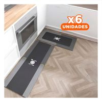 Pack6 Solucion de Piso Antideslizante para Cocina y Casa Plomo Y Papel Regalo