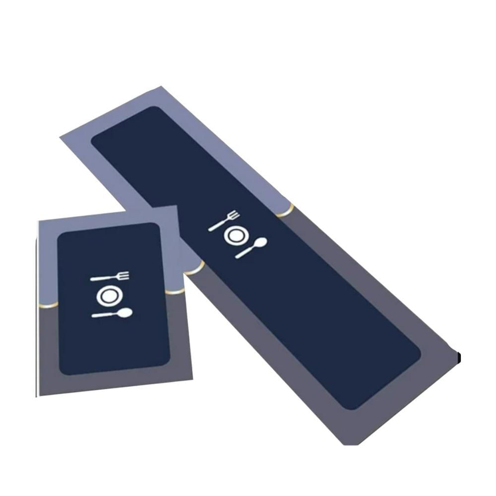 Mat Antideslizante de Piso para Cocina y Uso Diario en el Hogar Azul Y Regalo Sticker