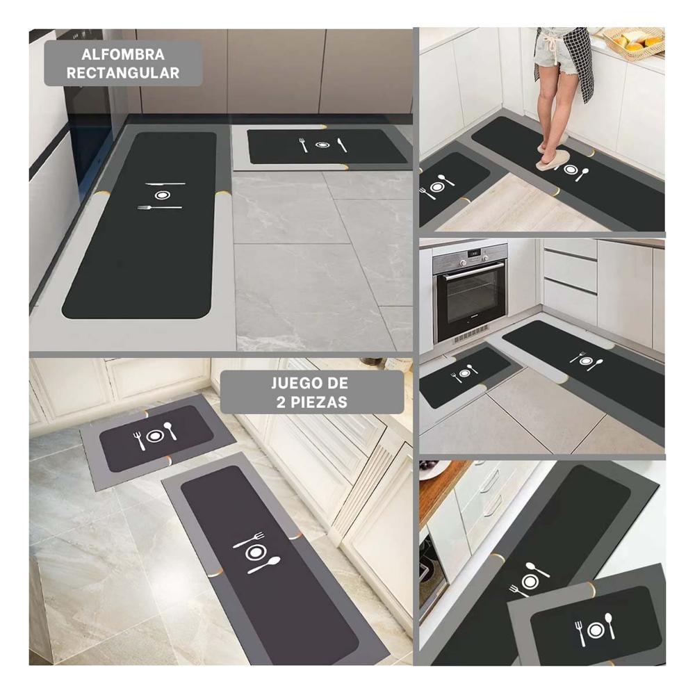 Alfombrilla Antideslizante de Piso para Cocina y Zonas del Hogar Plomo Y Ligas Regalo