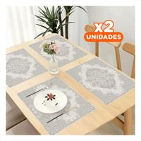 Pack2 Cubierta Decorativa Plateada con Diseño de Flores para Hogar Festivo YPapel Regalo