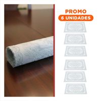 Pack6 Cubierta Moderna Plateada con Detalle de Encaje Flor y Ramas YRegalo Sticker