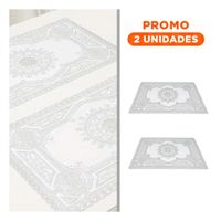Pack2 Cubierta Elegante Plateada con Motivo Mandala para Decoracion Navidena YRegalo Sticker