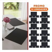 Pack12 Manteles Individuales Rectangulares 4 Piezas para Mesa de Comedor