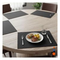 Tapetes de Mesa Rectangular 4 Piezas para Proteccion de Superficie en Casa Y Notas