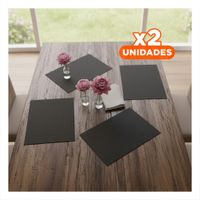 Pack2 Utilidad de Mesa Rectangular 4 Piezas para Proteccion en Comedor Y Papel Regalo