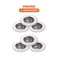 Pack6 Colador Plateado de Tuberia con Funcion de Filtrado Constante Y Regalo Sticker