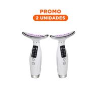 Pack2 Aparato Facial 7 Modos de Color Rutina de Cuidado Blanco Uso Diario Y Regalo Sticker