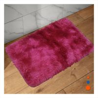 Alfombra de Textura Peluche Rectangular con Fucsia y Guinda Dimensiones 40x60cm Y Notas