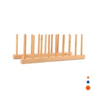 Organizador Modular de Bambu con 8 Divisiones Color Madera Y Regalo Sticker