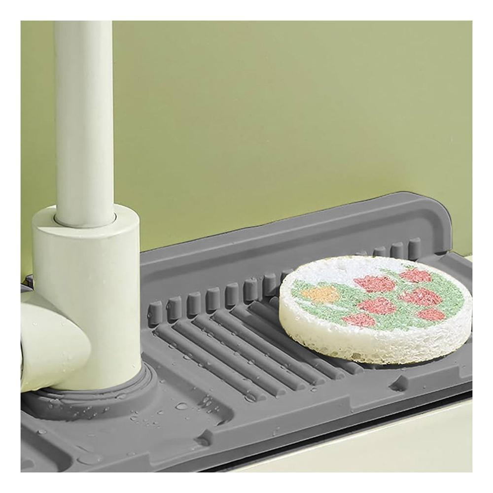 Cobertor de Piso con Base Antideslizante para Cocina y Casa Verde Y Notas