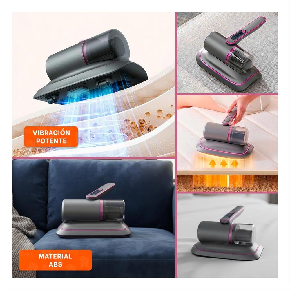 Dispositivo para Acaros Color Plomo y Fucsia para Camas y Muebles de Casa Y Ligas Regalo