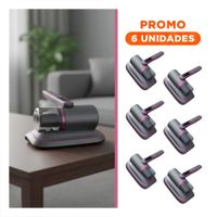 Pack6 Aparato Compacto para Acaros Color Plomo y Fucsia con Funcion Practica Y Regalo Sticker