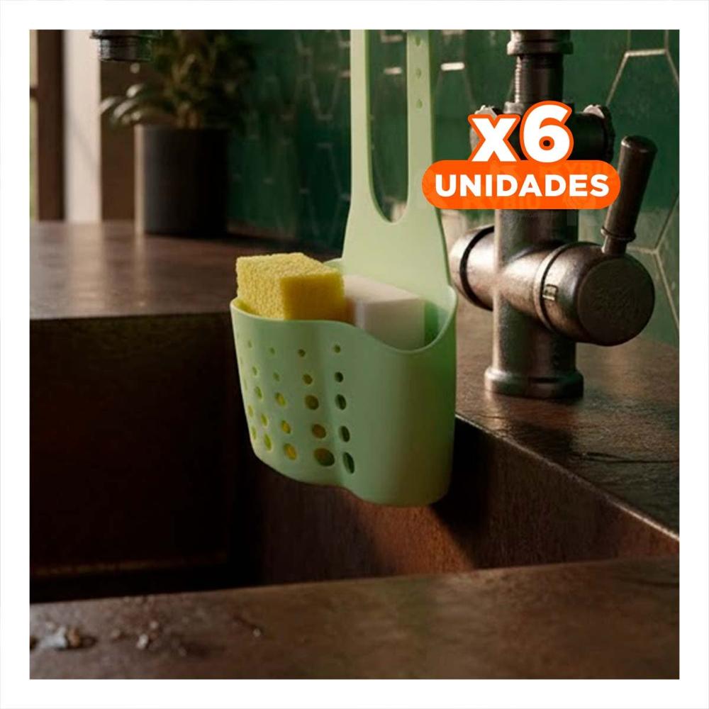 Pack6 Contenedor Colgante Verde para Mantener Orden en el Hogar 19x15cm Y Papel Regalo