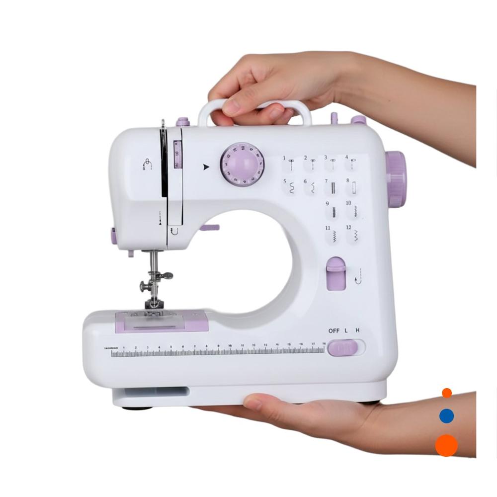 Maquina de Coser pensada para Espacios Reducidos c Color Blanco Y Regalo Sticker