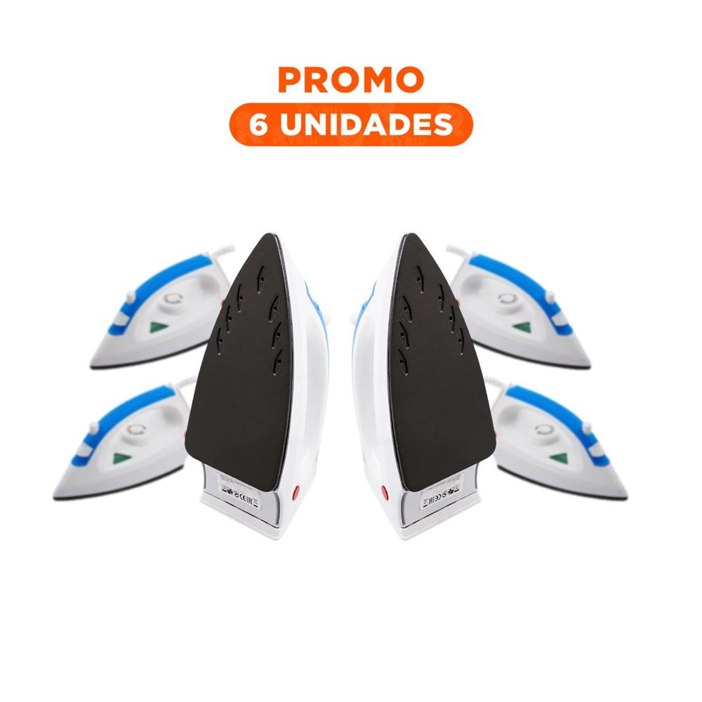 Pack6 Sistema de Vapor Electrica Blanco y Azul Practico Uso Constante en Casa Y Regalo Sticker