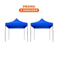 Pack2 Cobertor Plegable Color Azul de Facil Montaje con Dimensiones 3x3x2.3m Y Regalo Sticker
