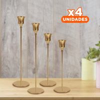 Pack4 Accesorio Metalico para Velas que Aporta Estilo y Armonia al Hogar Y Regalo Sticker