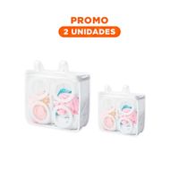 Pack2 Estuche Malla para Limpieza Zapatos y Ropa Estilo Rectangular Blanco Y Regalo Sticker
