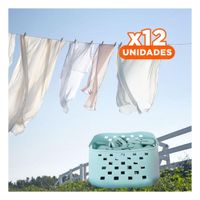 Pack12 Organizador Funcional Cuadrado con Ganchos Verde Claro para Ropa Y Papel Regalo