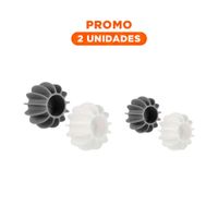 Pack2 Esferas Deserredante De Ropa 6 Pzs Blanco Y Plomo Para Lavado Y Regalo Sticker
