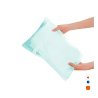 Bolsa Malla Protectora Ropa Estilo Rectangular 40x30cm Celeste Practico Y Regalo Sticker