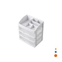 Organizador para Orden Diario con Cajones y Divisiones Superiores en Rosado Y Regalo Sticker