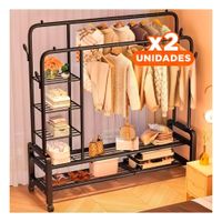 Pack2 Organizador Moderno con Divisiones Laterales y Espacio para Todo Negro Y Papel Regalo