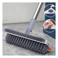 Escobilla con Cepillo y Silicona 3 en 1 para Limpieza Continua en Espacios de Casa Y Notas