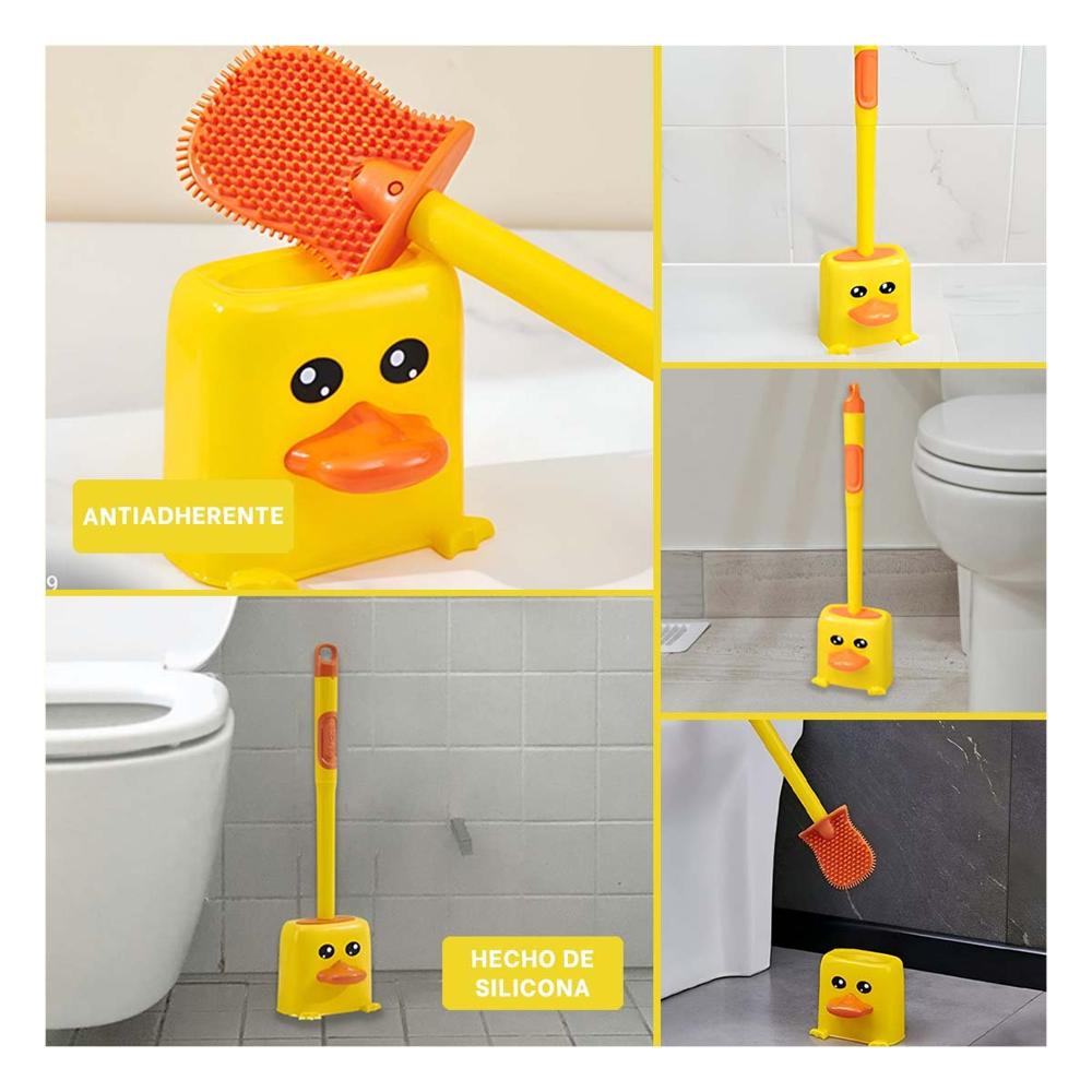 Utensilio de Inodoro de Silicona Tipo Pato para Limpieza Com