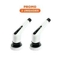 Pack2 Accesorio de Limpieza Electrico Blanco 7 en 1 para Casa Moderna Y Regalo Sticker