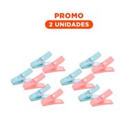 Pack2 Pinzas de Ropa Cuadradas Multicolor con Cuerda para Colgado Diario Y Regalo Sticker