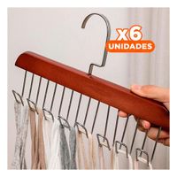 Pack6 Soporte de Uso Domestico con Ocho Ganchos para Mantener el Orden