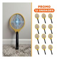 Pack12 Dispositivo Anaranjado Mosquitera Mango Negro para Hogar y Control Mosquitos